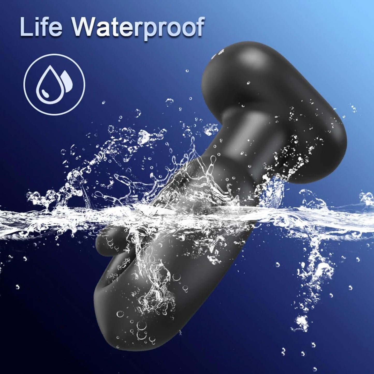 Analvibrator Prostata Massagegerät Plug mit 10 Flapping & Vibrationsmodi