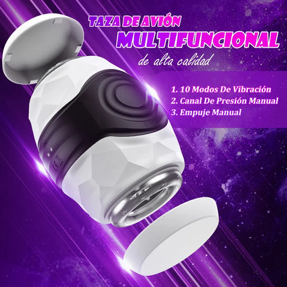 Elektrische masturbator Automatische penistrainingvibrator met 10 vibratiemodi 