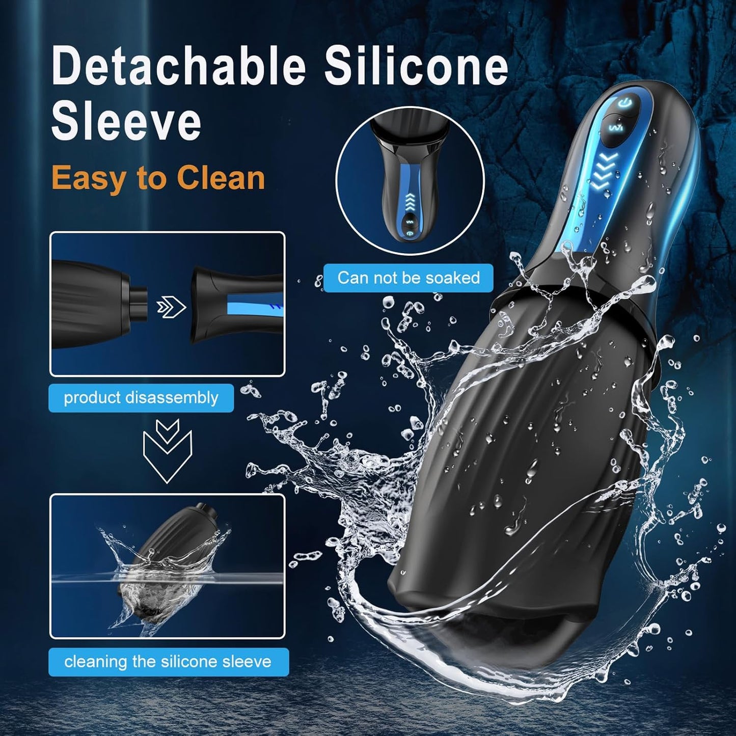 Automatischer Masturbator Penistrainer Stroker mit 5 Vibrations- und 5 Rotationsmodi