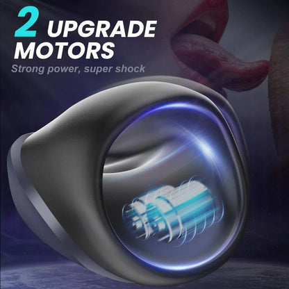 Automatischer Penis Trainer Stroker Masturbator mit 14 Vibrationsmodi & 2 Motoren