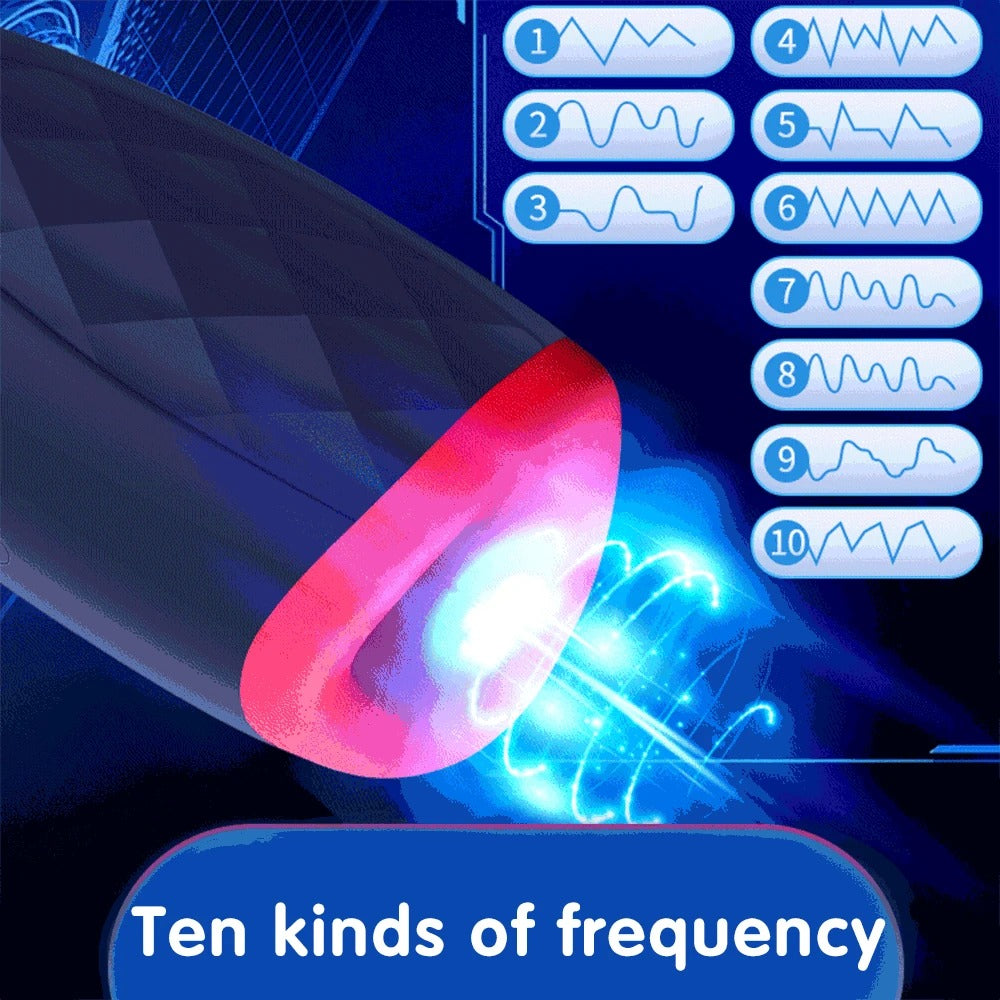 Automatische Masturbator Oral Blowjob Eichel Stimulieren Massager mit 10 Modi