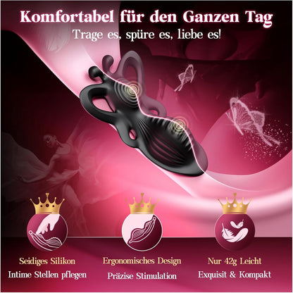 Klitoris Vulva Vibrator Butterfly Klitorisstimulator mit 9 Vibrationen & APP Fernbedienung