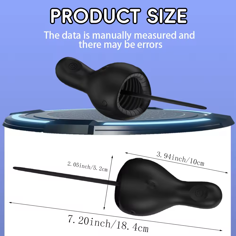 Penistrainer Vibrator Harnetral Sound Dilators Glans Stimulator mit 10 Vibrationsmodi