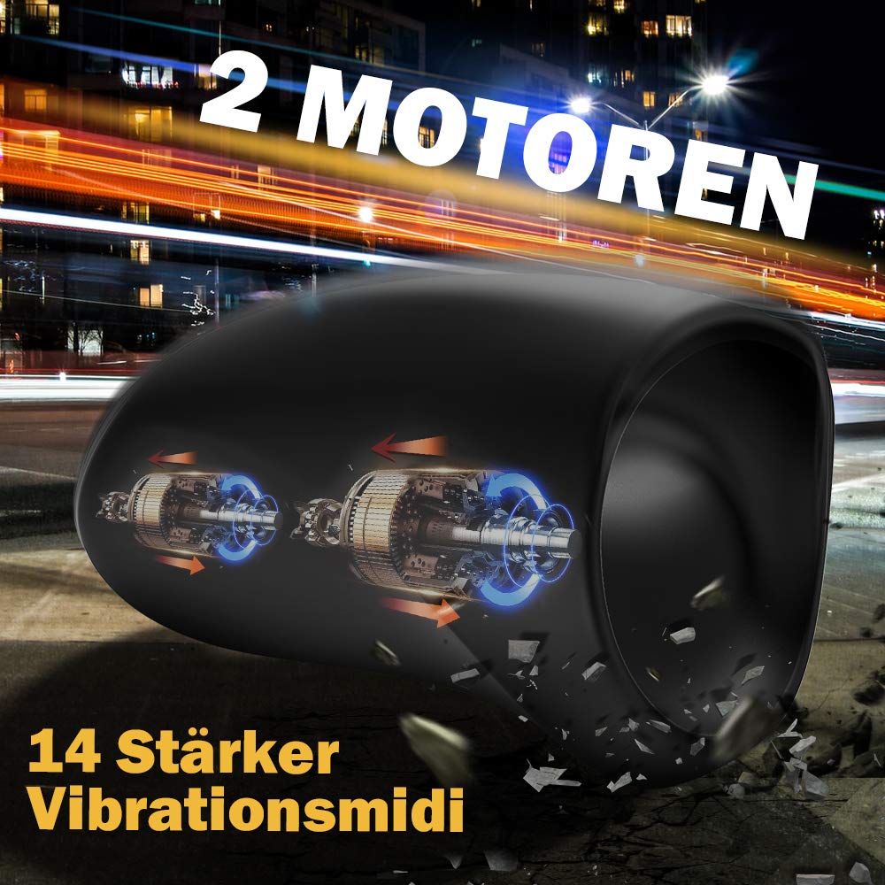 Elektrische Oral Penis Trainer Vibrator Masturbator mit 7 Stoßenmodi & 14 Vibrationsmidi