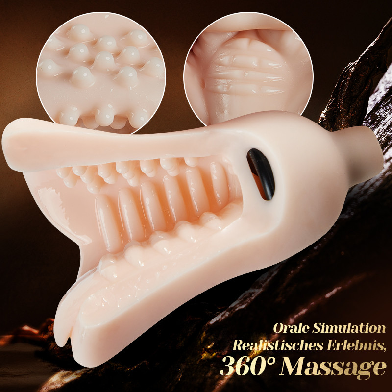 Eichel-Trainer Oralsex Präzisionstraining Penis Vibrator Stimulator mit 10 Vibrations