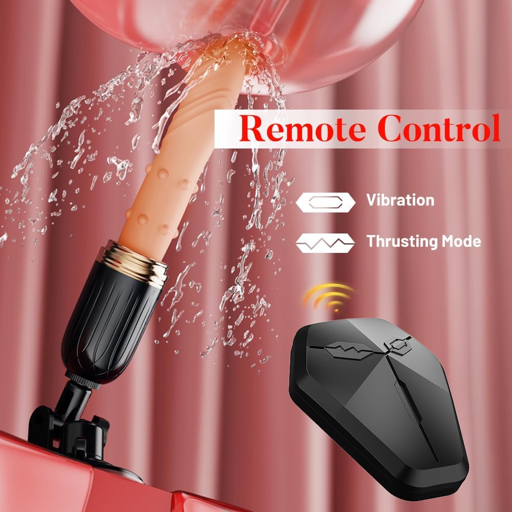 Realistische Dildo Sexmaschine Vibrator mit 10 Stoßfunktion und 10 Vibration Modi