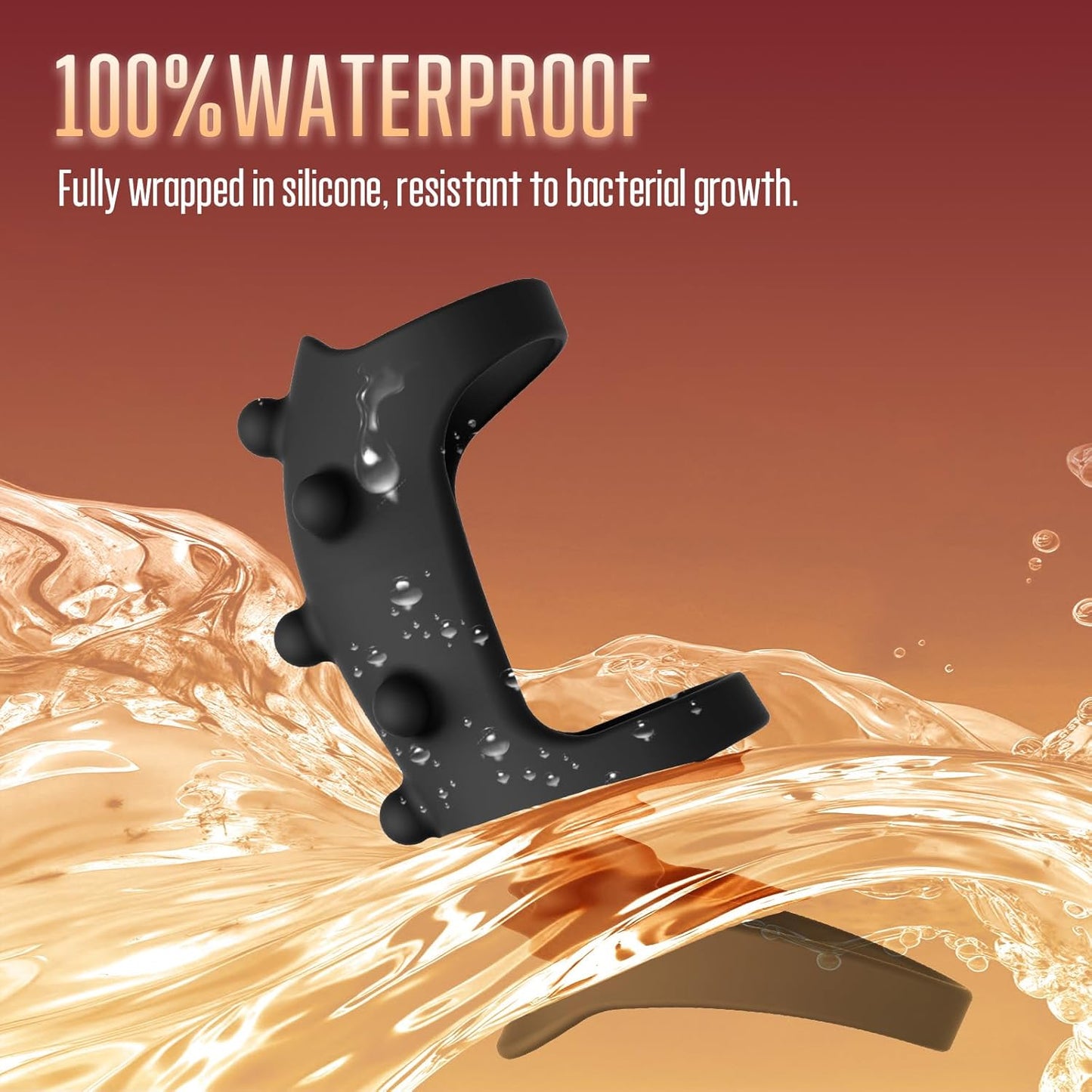 APP-Steuerung Penistrianer Enlarger Cock Ring Masturbator mit 10 Vibrationsmodi