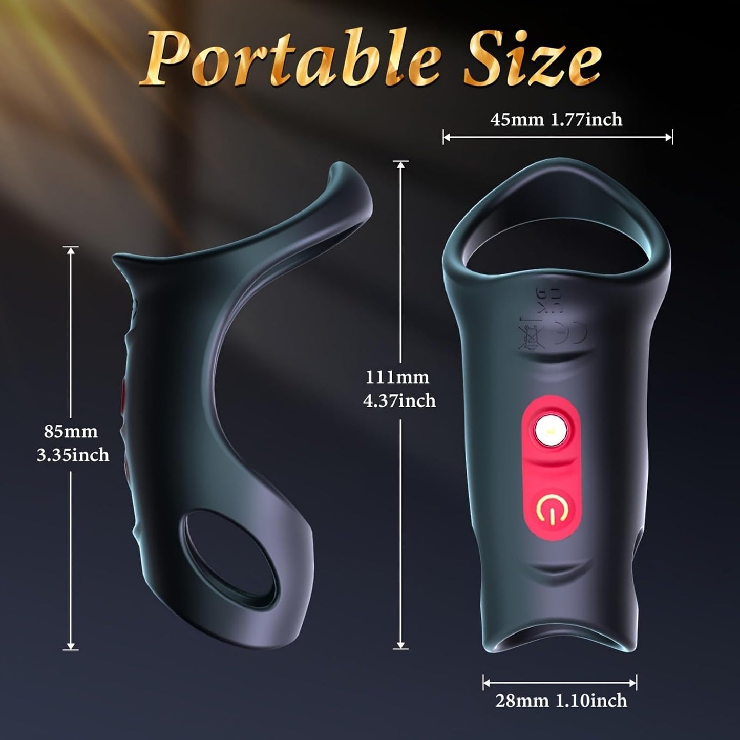 Penis Trainer Vibrator Penishülle Cock Ring mit 10 Leistungsstarke Vibrationsmodi