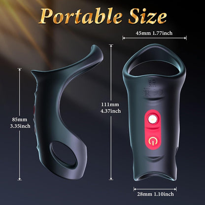 Penis Trainer Vibrator Penishülle Cock Ring mit 10 Leistungsstarke Vibrationsmodi