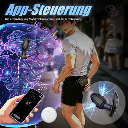 Stark E-stim Analvibratoren Prostata Stimulation mit 10 Vibrationsmodi ＆ Elektrische Schockmodi