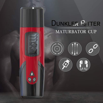 Automatic electric masturbator cup with 10 modes telescopic function and rotating