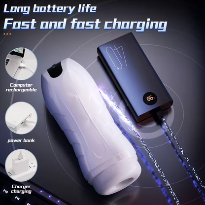 Automatischer Saugmasturbator Blowjob Maschine mit 5 Absaugung & 10 Vibrationsmodi