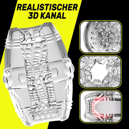 5D Taschenmuschi Masturbatoren Eichel Stimulator Pocket Pussy Blowjob