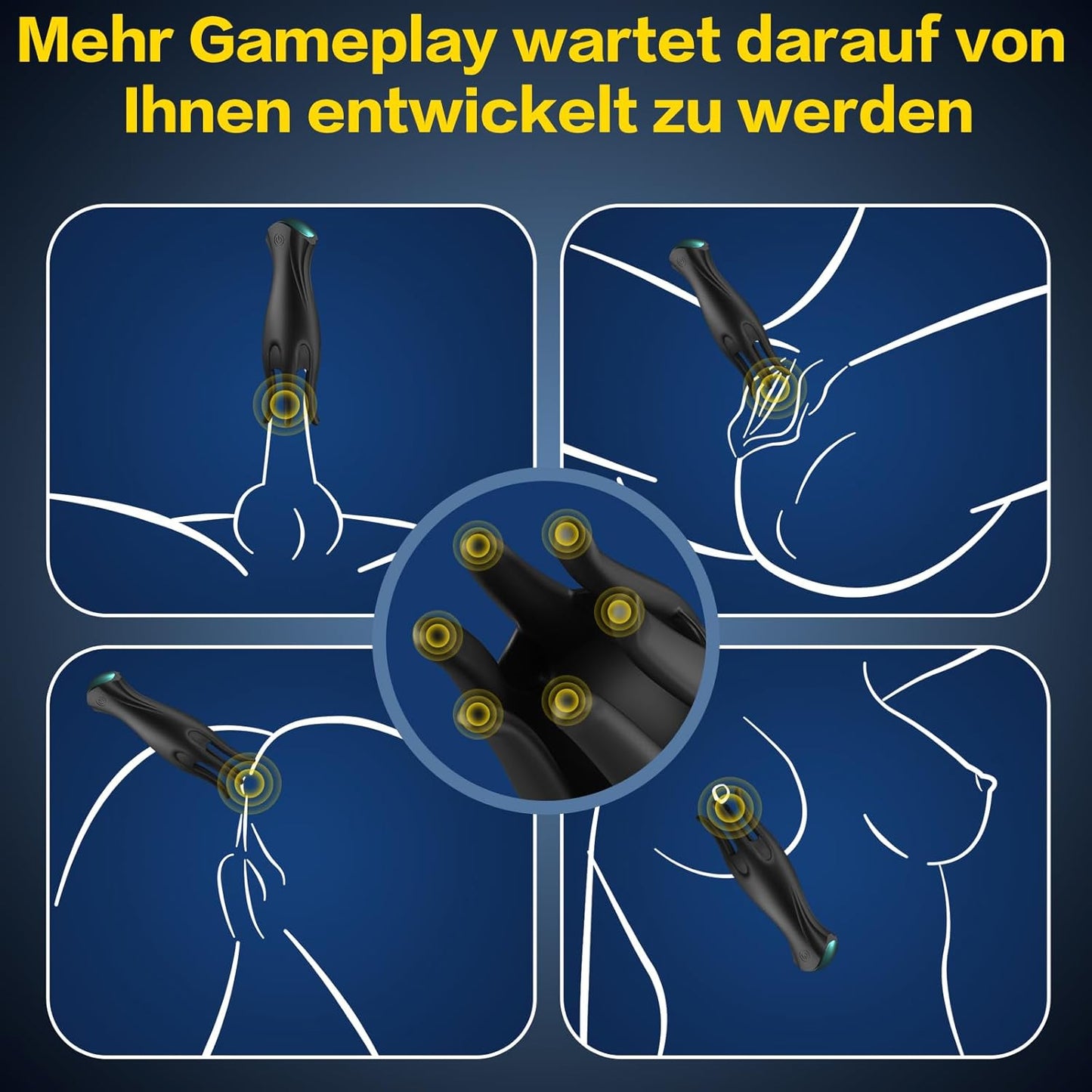 Octopus Tentacle Eichelvibrator Penistrainer Vibrator Masturbatoren mit 7 Vibrationen