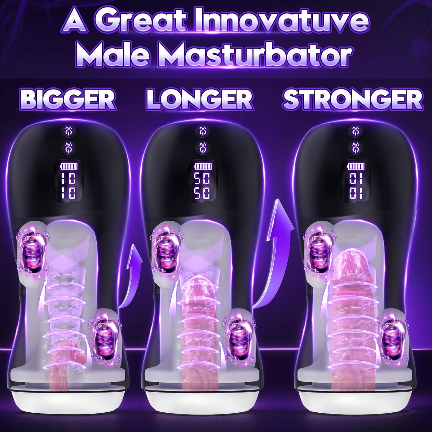 Automatischer Masturbator Blowjob Maschine Penis Stroker mit 100 Play Styples
