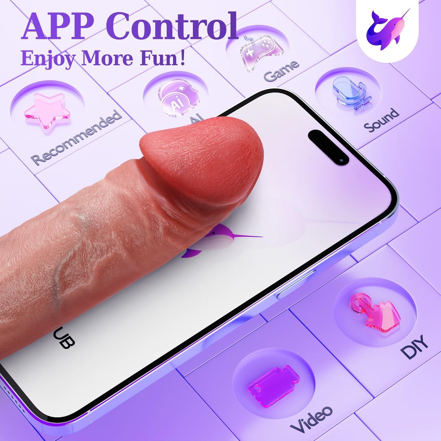 Strap-On 5 IN 1  Penishülle Penis Trainer Vibrator mit Mehreren Modi & App-Integration