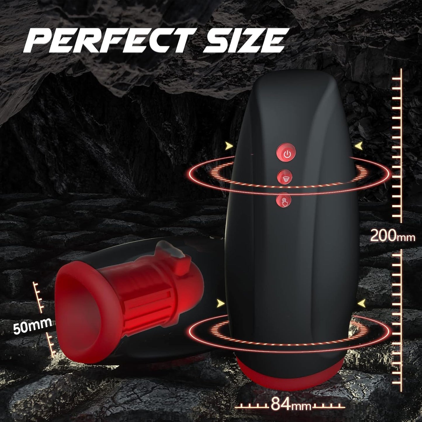 Automatischer Oral Masturbator Penistrainer Blowjob mit 10 Vibrations und 6 Saugmodi