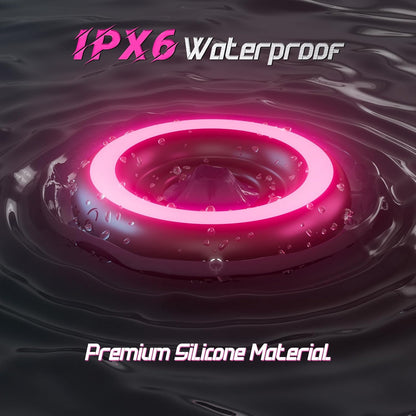 Penisring Vibratoren Cockringe Stimulator mit 10 Verschiedene Vibrationsmodi