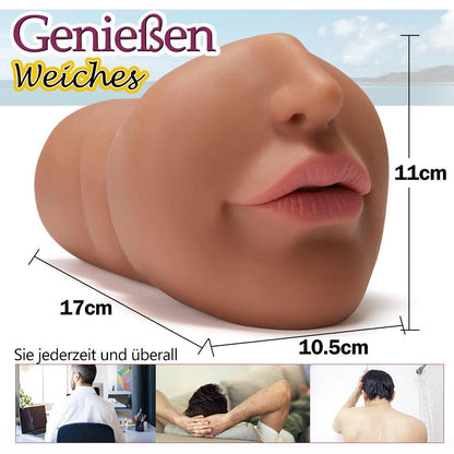 Braune Blowjob Taschenmuschi manueller realistischer Masturbator