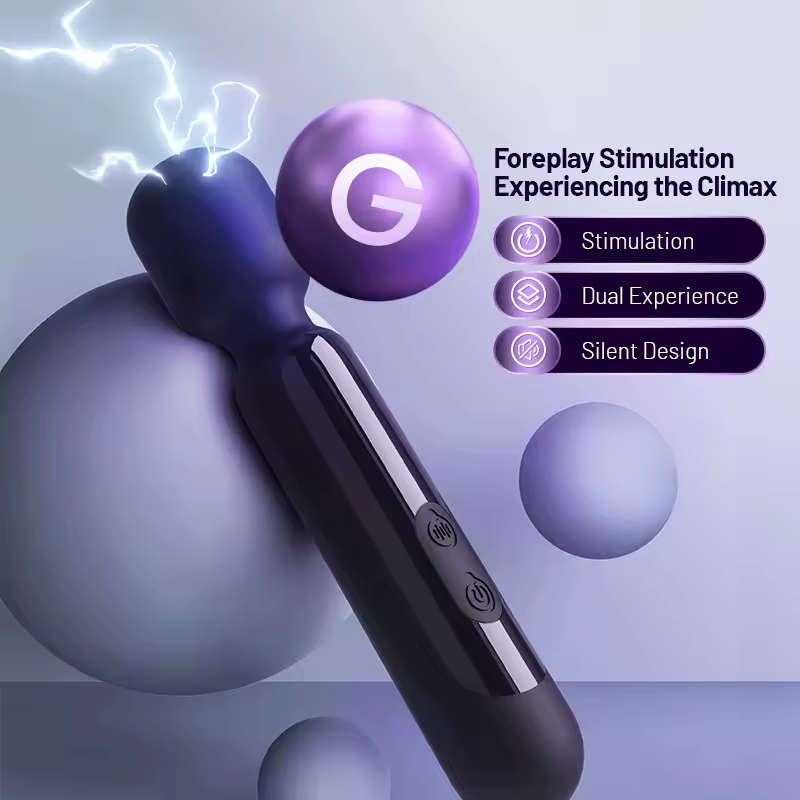 2 IN 1 E-stim Vibrator Massager Penis Trainer Masturbator mit 9 Elektro Shocks & Vibrationsmodi