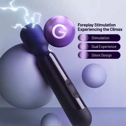 2 IN 1 E-stim Vibrator Massager Penis Trainer Masturbator mit 9 Elektro Shocks & Vibrationsmodi