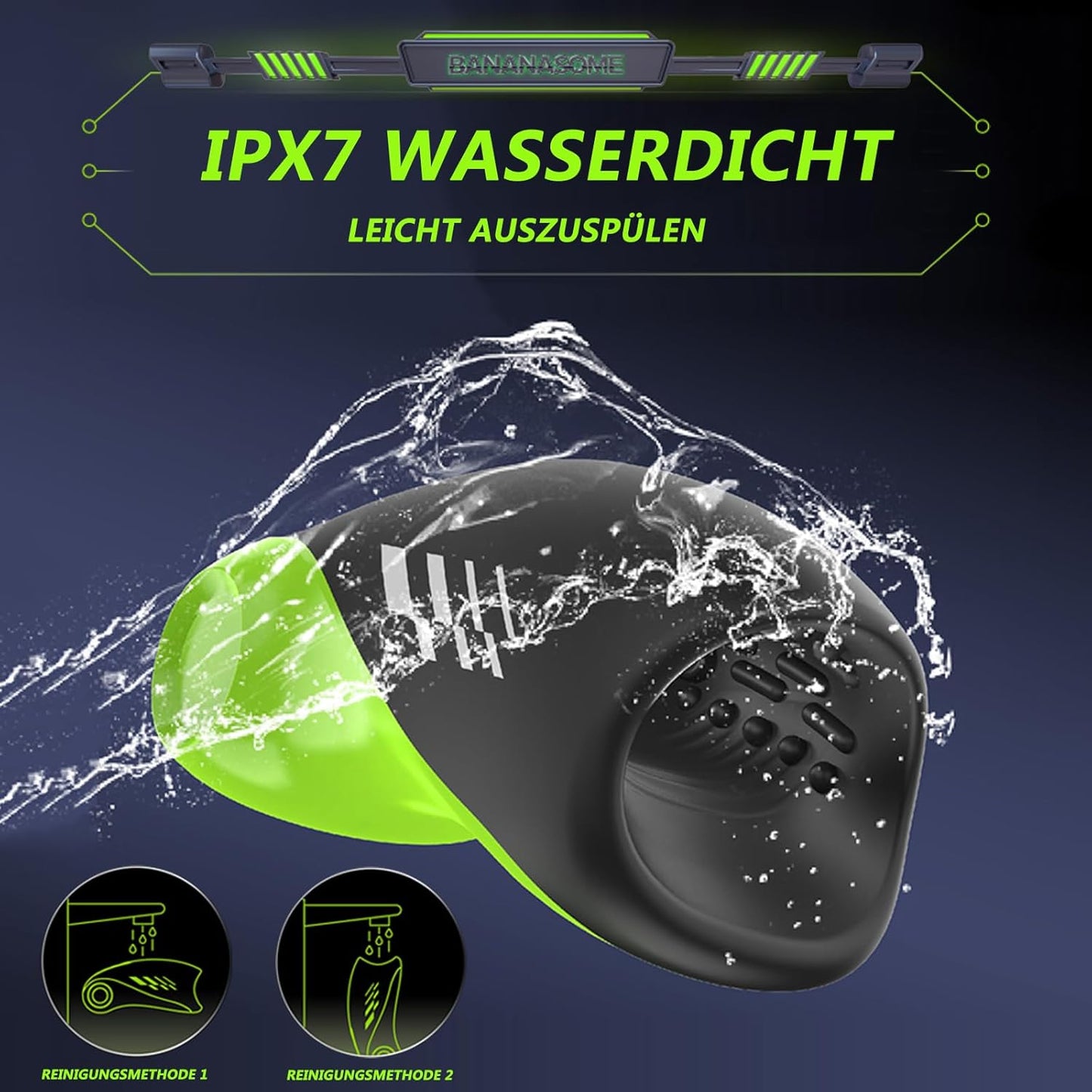 E-stim Penis Trainer Masturbator mit Vibration & Elektroschock & Heizung-Funktion