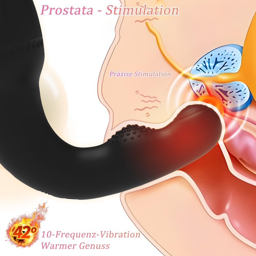 Elektrischer Masturbatoren Penistrainer Eichel  Stimulator mit 10 Vibrationsmodi