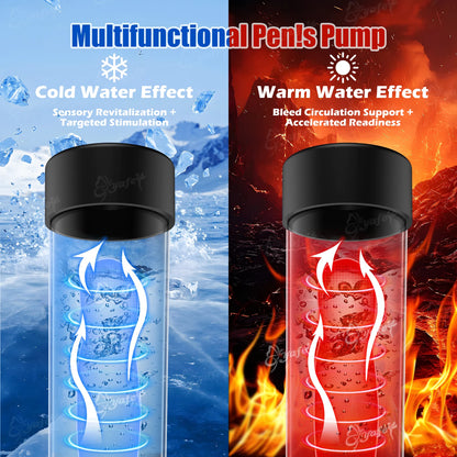 Elektrische Penis-Wasserpumpe Erektionsverlängerung mit 4 Trainings & 3 Saugmodi