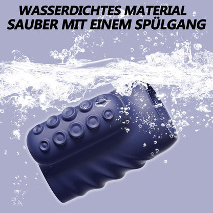 Penistrainer Vibrator Cockring Penishülle Stimulator mit 10 Vibrationsmodi und Fernbedienung