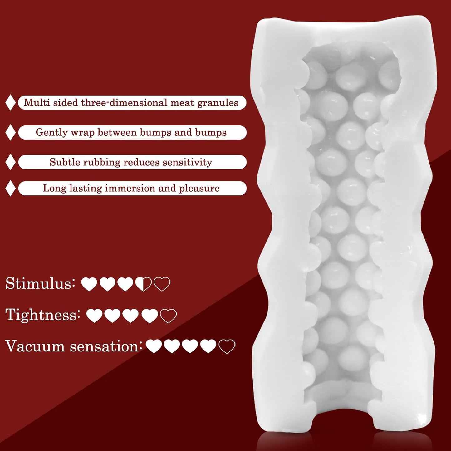 3D Vagina Masturbators Handmatige masturbatorbeker