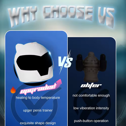 3 IN 1 Auto Penisvibrator Eicheltrainer Stroker mit 10 Leistungsstarken Vibrationsmodi