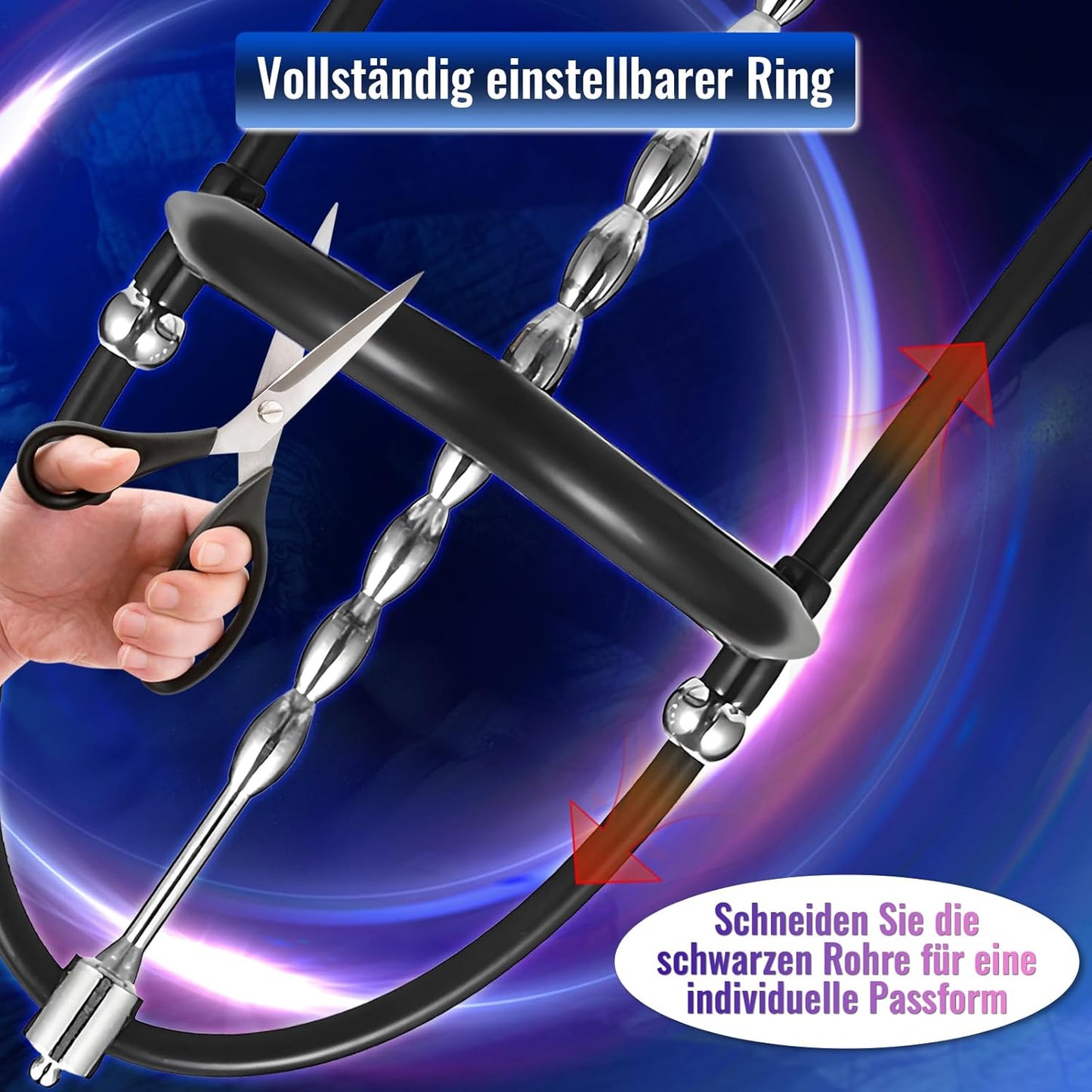 BDSM Penis Plug Penisring Elektroschock Harnröhren Dilatoren Verstellbarer