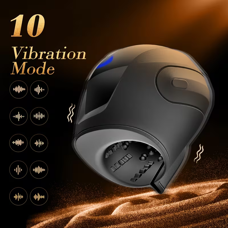 Elektrischer Penis Trainer Exerciser Stroker Masturbator mit 10 Vibrationsmodi