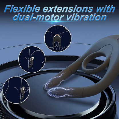E-Stim Penistrainer Vibrator Cockring Masturbator mit 10 Vibrationsmodi & Elektroschocks