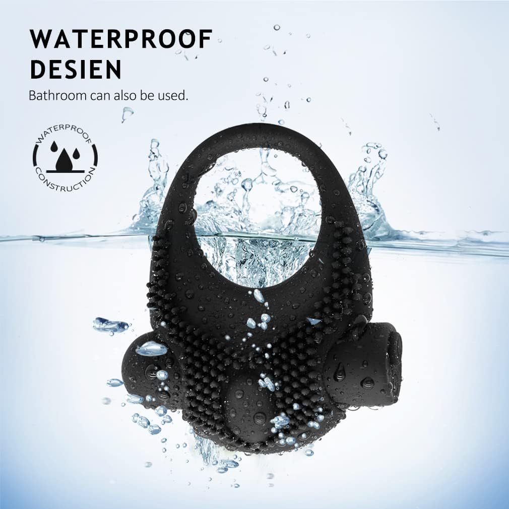 Vibrierender Penisringe Eicheltrainer Ejakulation mit 10 Geschwindigkeiten