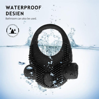 Vibrierender Penisringe Eicheltrainer Ejakulation mit 10 Geschwindigkeiten