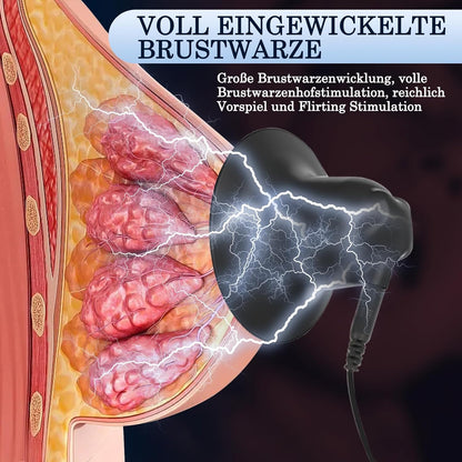 Elektroschock Nippelsauger Klitoris Sauger BDSM mit 19 Modi