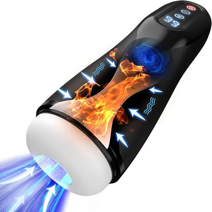 LCD Display Elektrisch Masturbator Penis Trainer Vibrator mit 9 Saugmodi 9 Vibrationsmodi