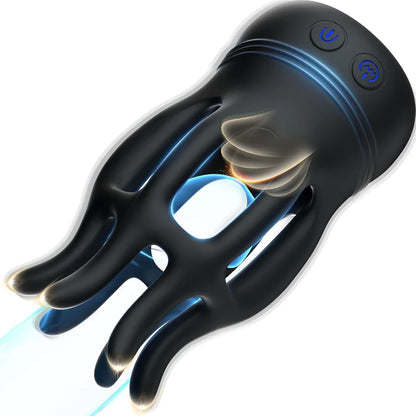 Eicheltrainer Penistrainer Vibrator Massage mit 10 Vibrations & Rotationsmodi