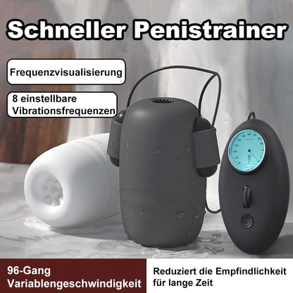6 in 1 Automatische Penistrainer Vibratoren Masturbatoren mit 8 x 12 Vibrationsmodi