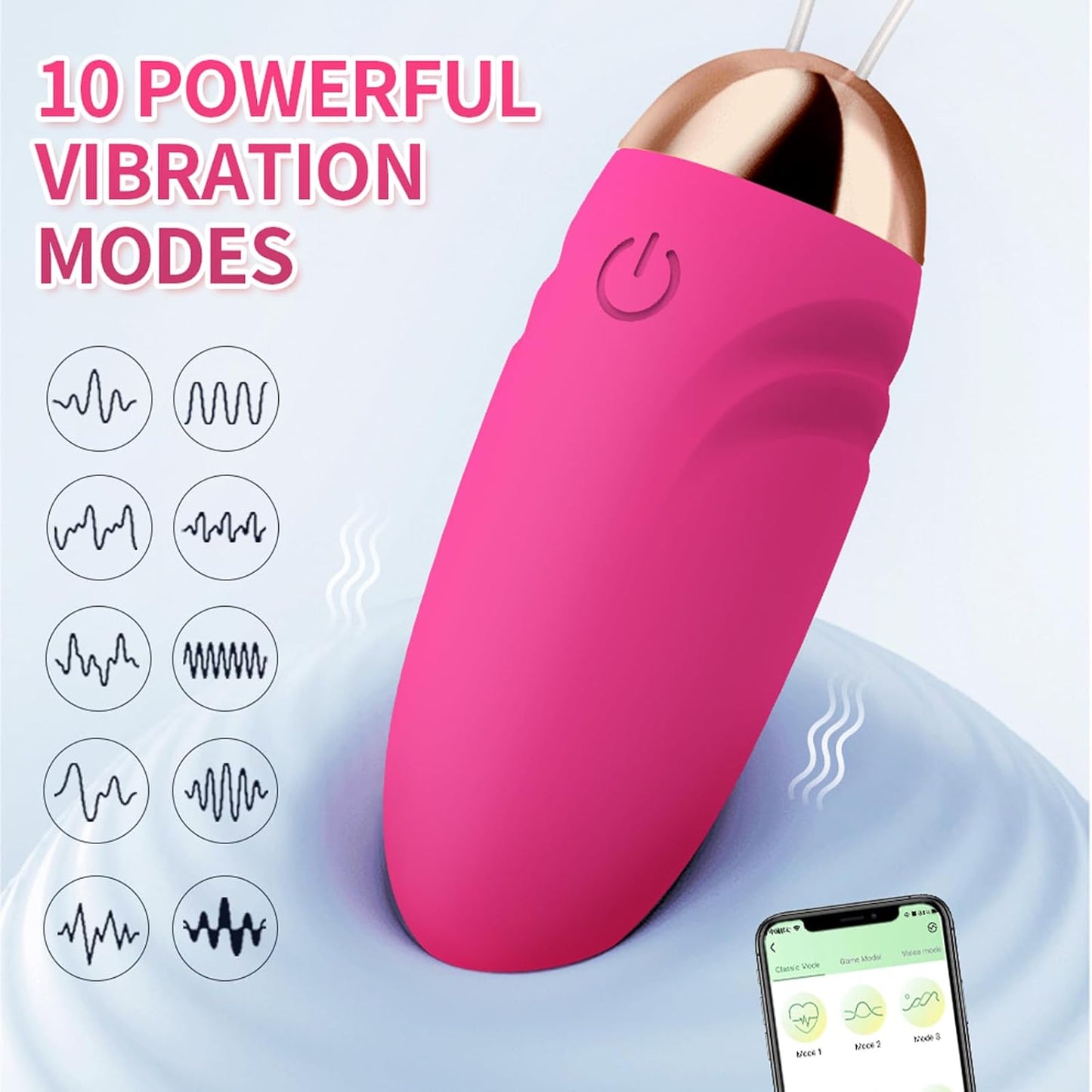 App-gesteuertes G-Punkt Mini-Vibrator Stimulator mit 9 Vibrationsmodi