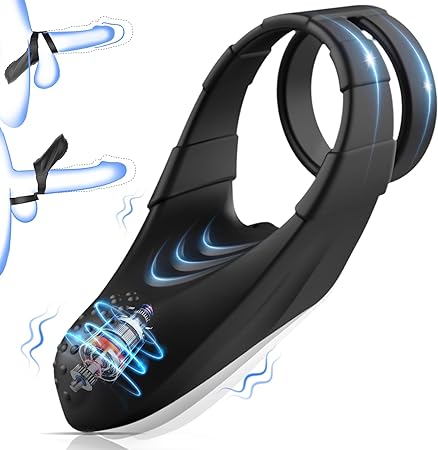 Dual Penisring Penishülle Vibrator mit 10 Vibrationsmodi