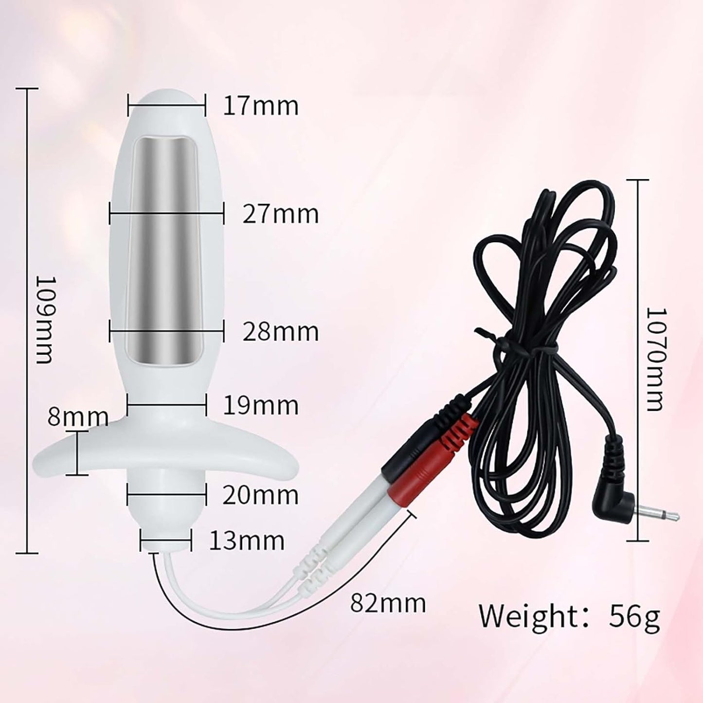 Elektro Schock Prostata Stimulator Analplug mit 8 Elektroschock-Modi und 19 Intensitäten