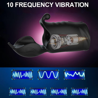 3 in 1 Neuer PenisTrainer Elektrischer Masturbatoren mit 10 Vibrationsmodi