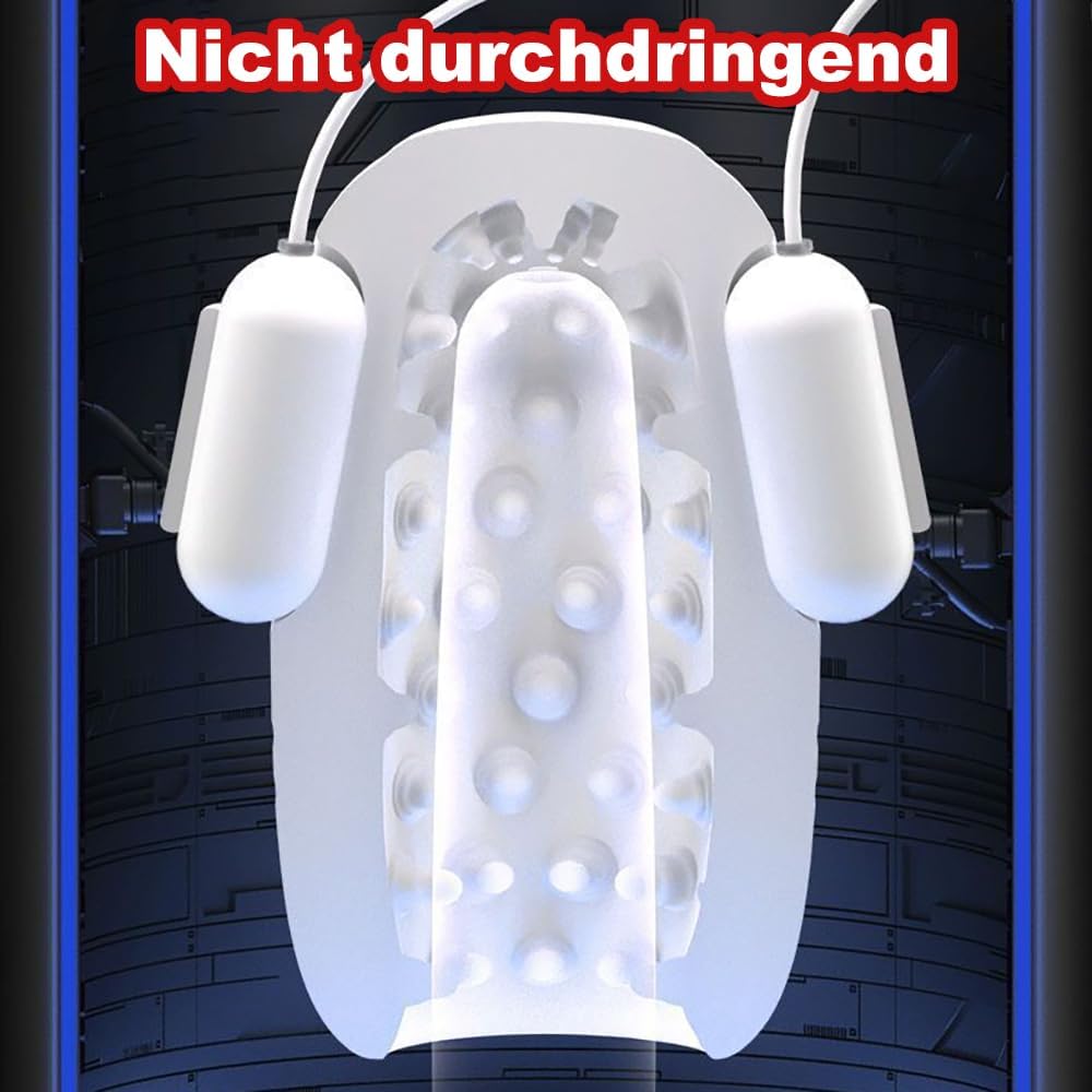 6 in 1 Automatische Penistrainer Vibratoren Masturbatoren mit 8 x 12 Vibrationsmodi