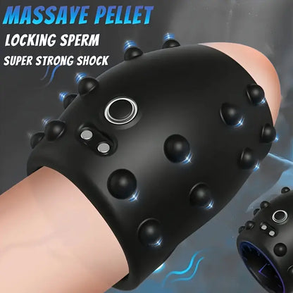 Penistrainer Cockring Vibrator Stimulator Penishülle mit 10 Vibrationsmodi