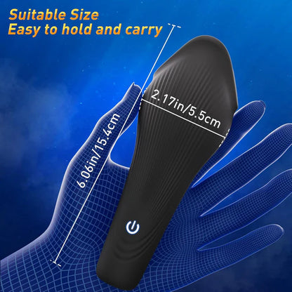 Elektrischer Penistrainer Vibrator Masturbator mit 10 Vibrations und Stimulationsmodi