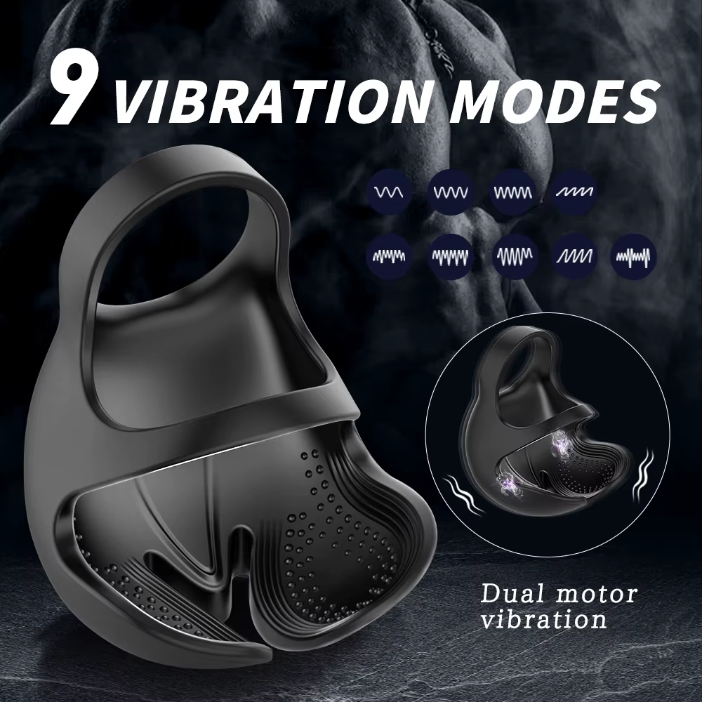 Penistrainer Vibrator Cockring Eichel Massagegerät Masturbator mit 9 Vibrationsmodi