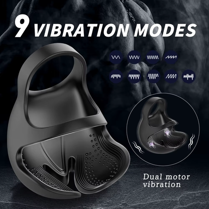 Penistrainer Vibrator Cockring Eichel Massagegerät Masturbator mit 9 Vibrationsmodi