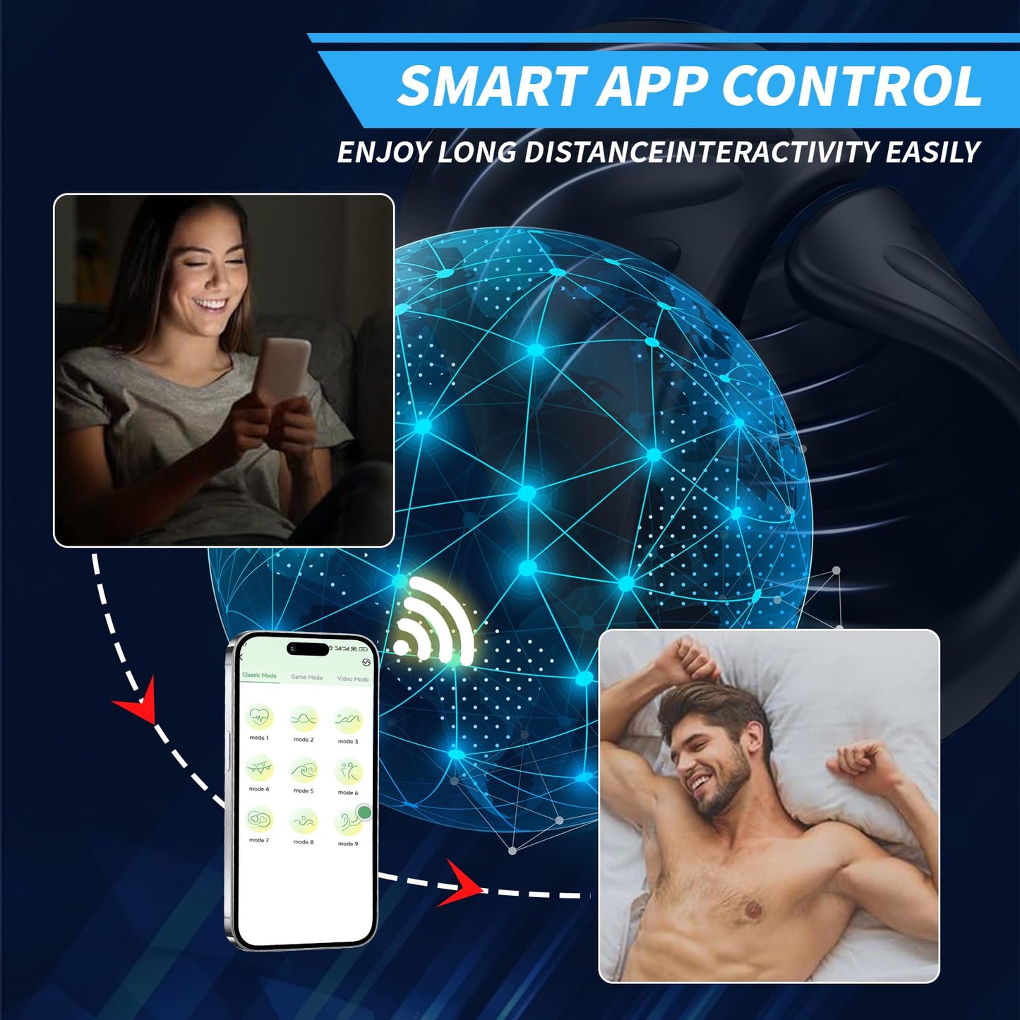 Elektrischer Penistrainer Vibrator Stimulator Masturbator mit 9 Vibrationsmodi